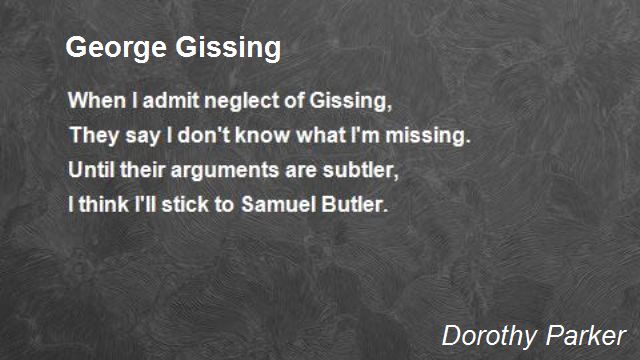 George Robert Gissing